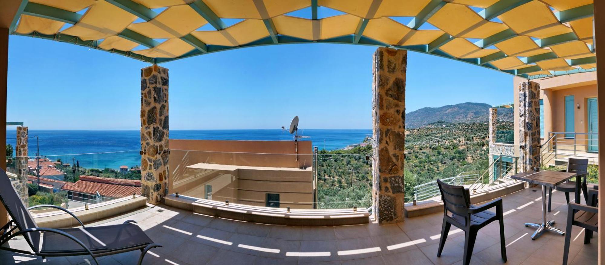 Ouzo Panoramic Houses 1, With Private Pool Plomari Exterior photo